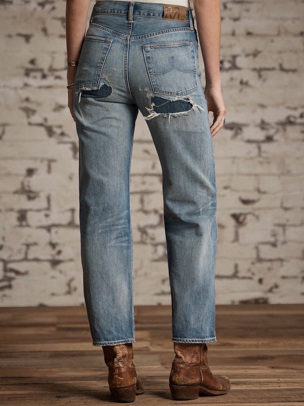 Ralph Lauren RRL | High Boy Fit Repaired Heyland Jean - Picture 9 of 10